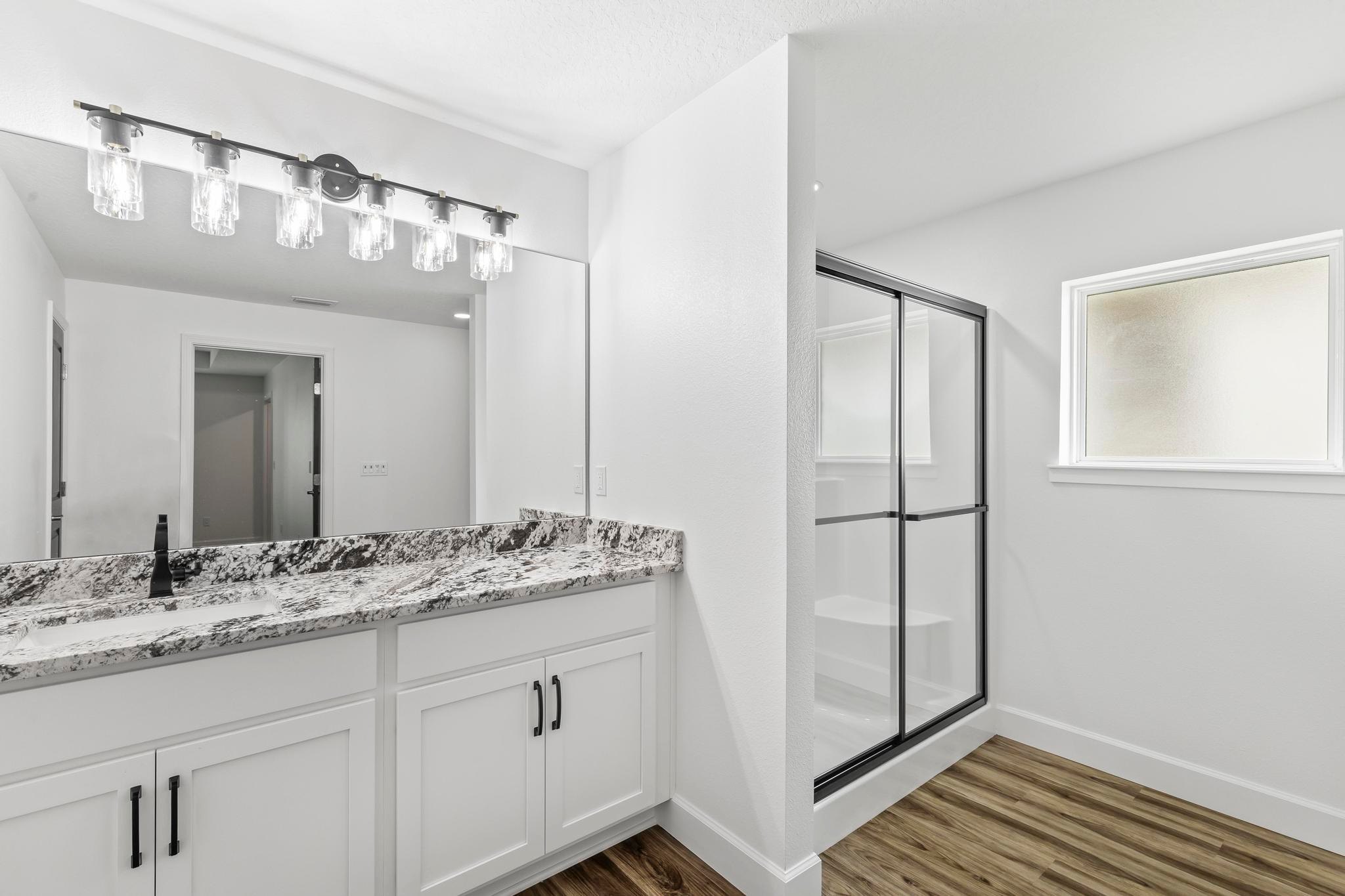 Blue Water Homes Custom Coral Bathroom