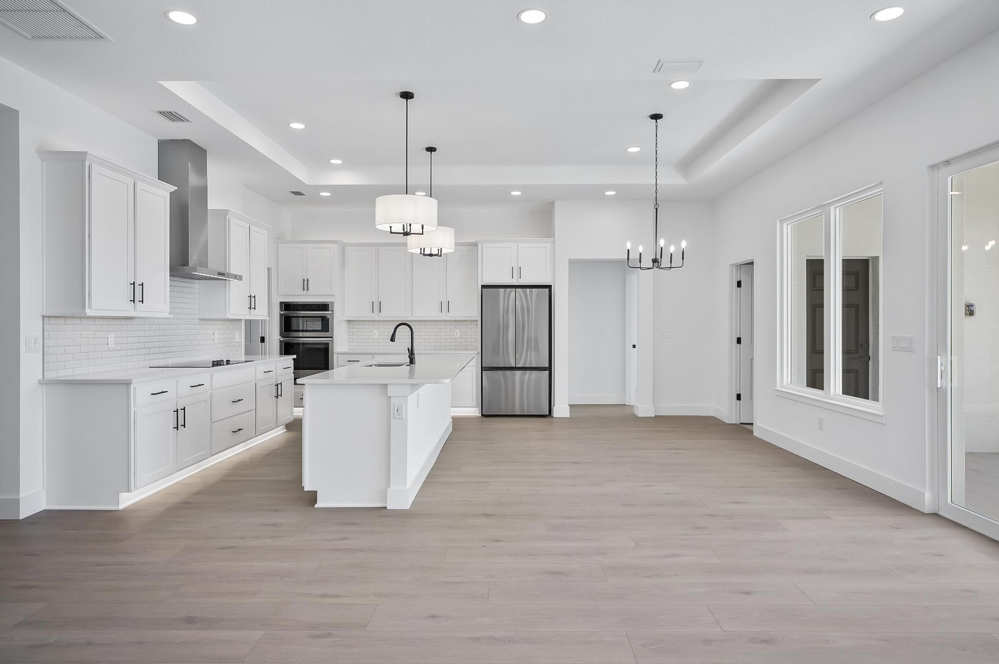 Blue Water Homes FL Seaside Kitchen Side View